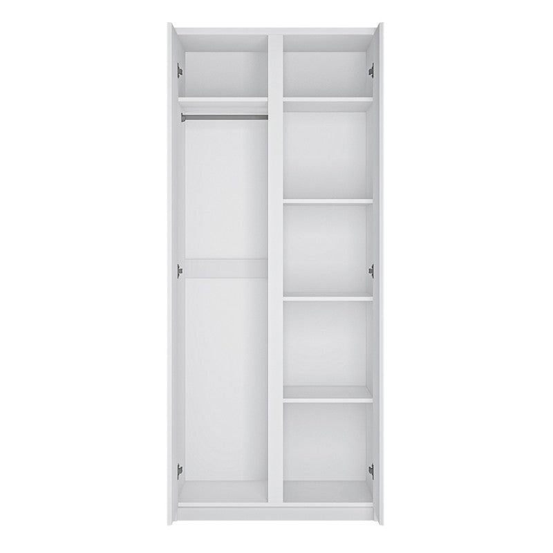 Fribo 2 Door Wardrobe in White