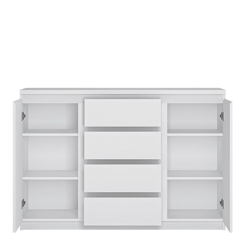 Fribo 2 Door 4 Drawer Sideboard In White