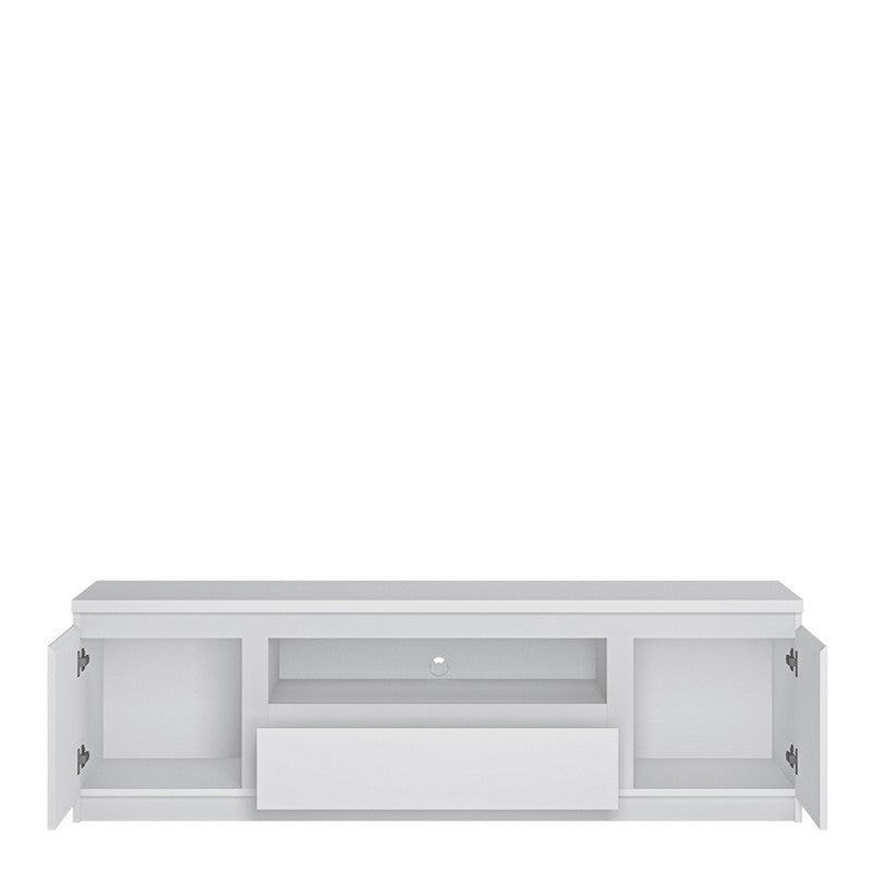 Fribo 2 Door 2 Drawer Wide TV Cabinet In White