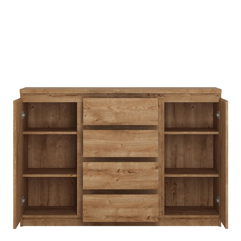 Fribo 2 Door 4 Drawer Sideboard In Oak