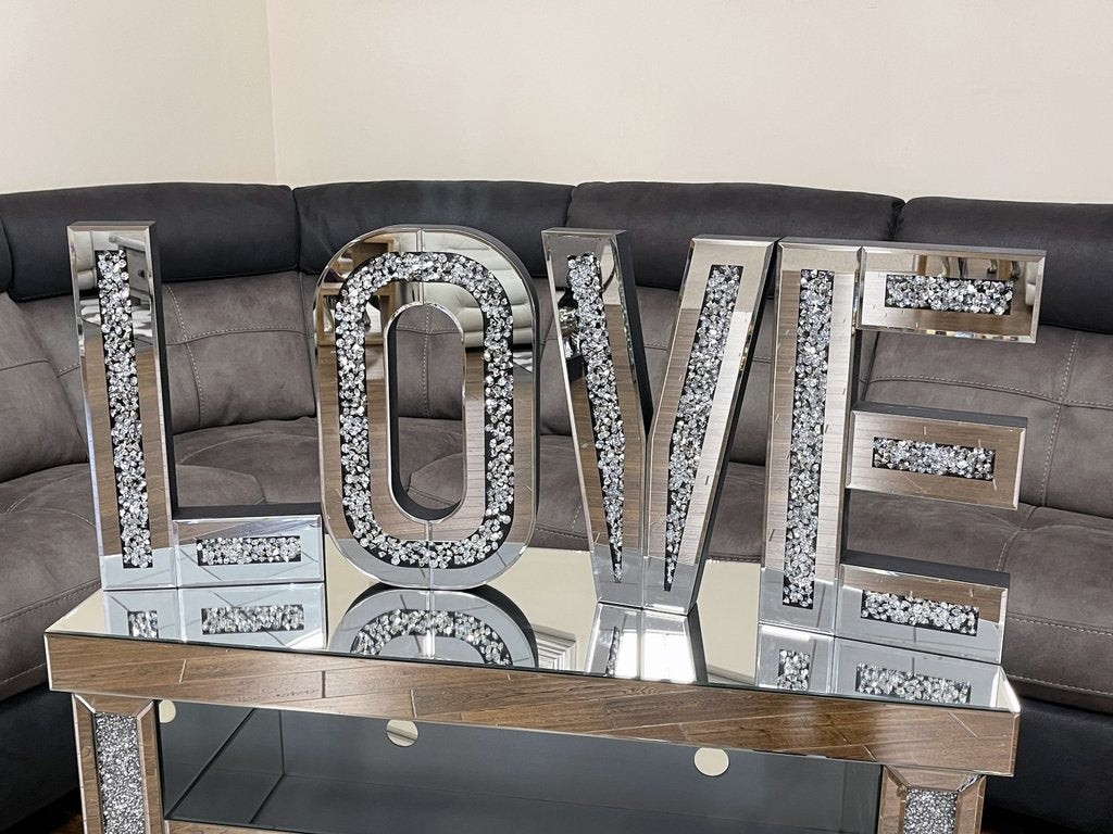 Crushed Diamond Love Wall Art