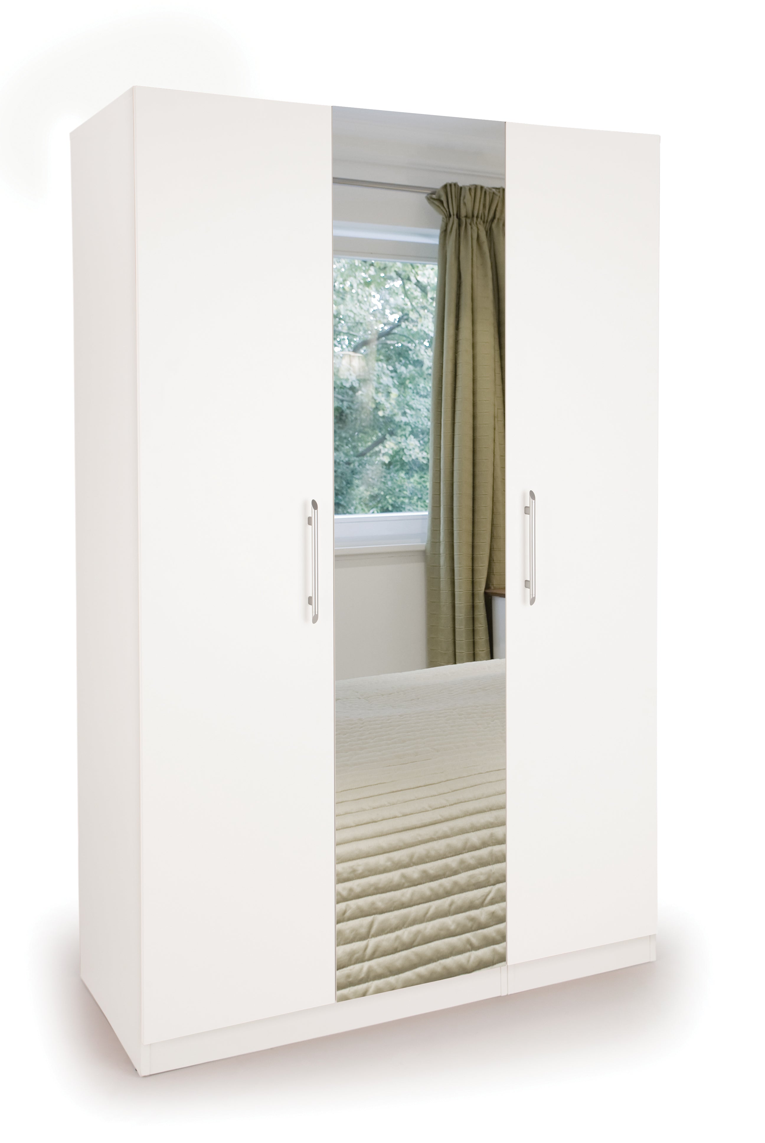 Acton 3 Door Mirrored Wardrobe