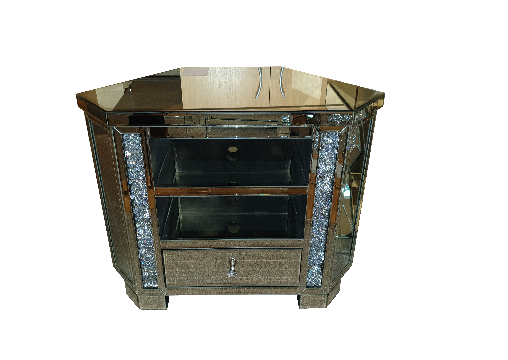 Crushed diamond corner tv deals unit