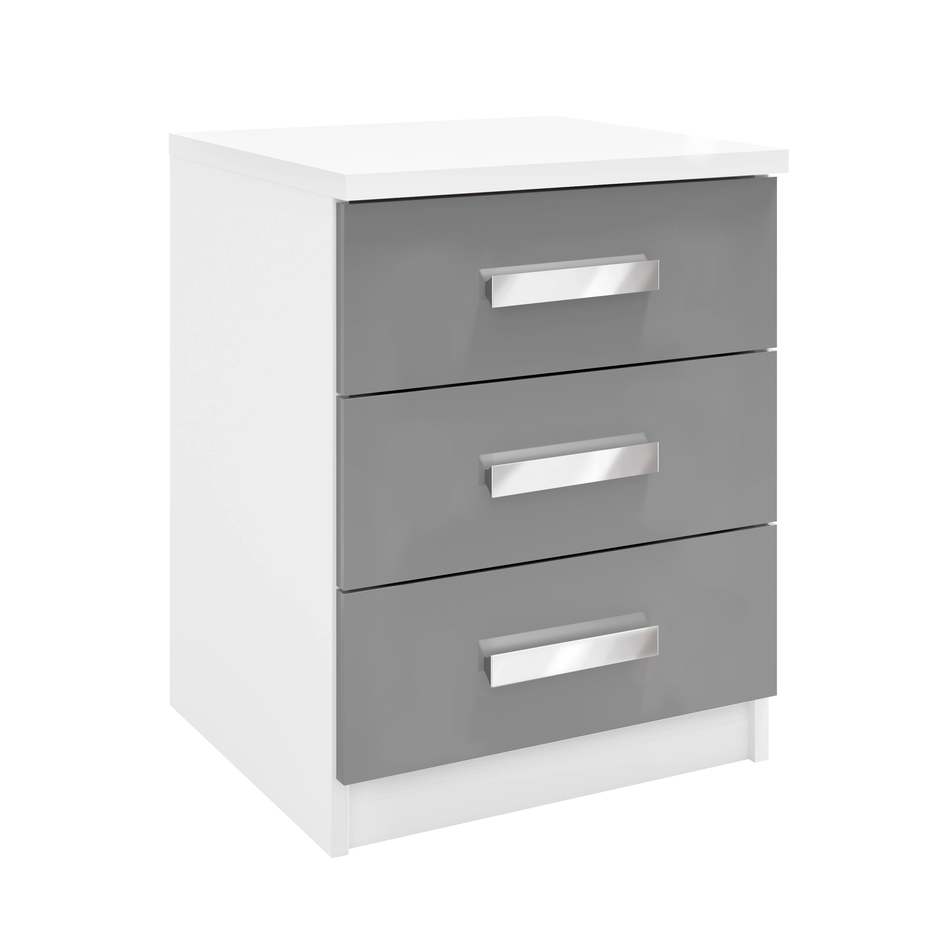 Moritz 3 Drawer Bedside Table Nightstand