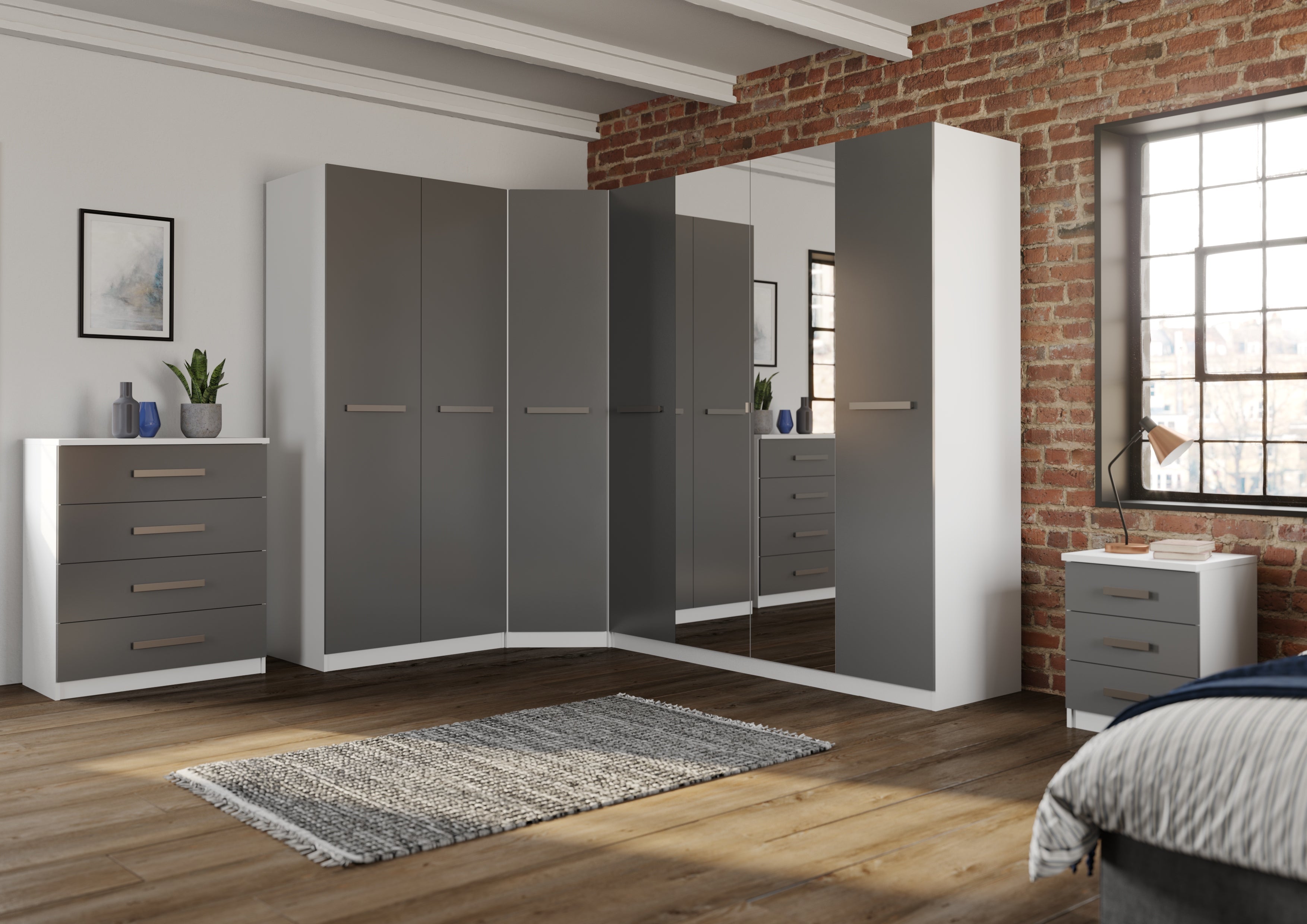 Moritz 2 Door Mirror Wardrobe