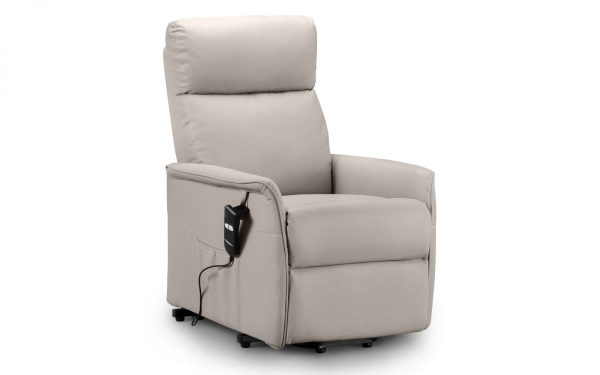 Helena Rise & Recliner In Pebble Faux Leather