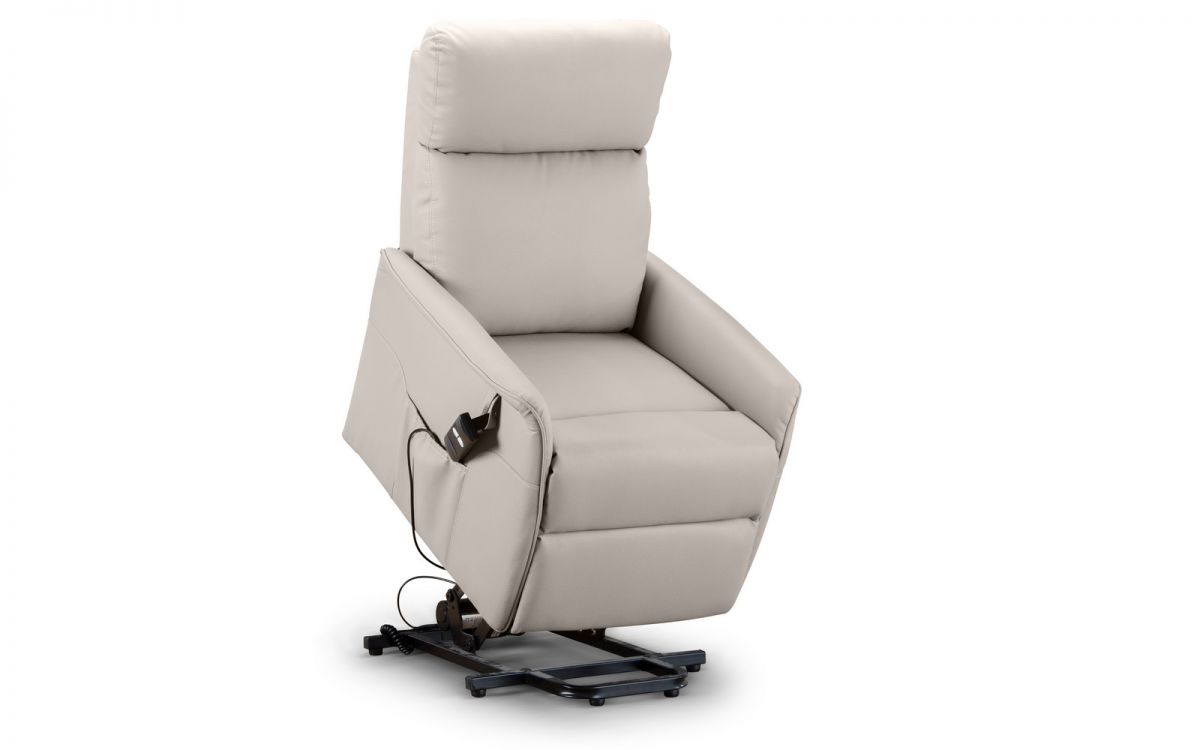 Helena Rise & Recliner In Pebble Faux Leather